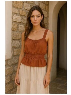 Never worn marine layer peplum tank